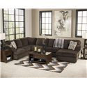 Signature Design by Ashley Jessa Place - Chocolate Casual Sectional